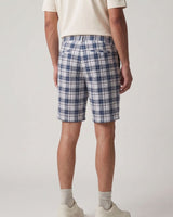 Men’s Grey & Navy Check Bermuda Shorts