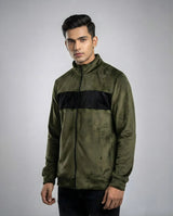 Green Full-Zip Jacket for Men