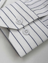 Classic White Blue Striped Shirt
