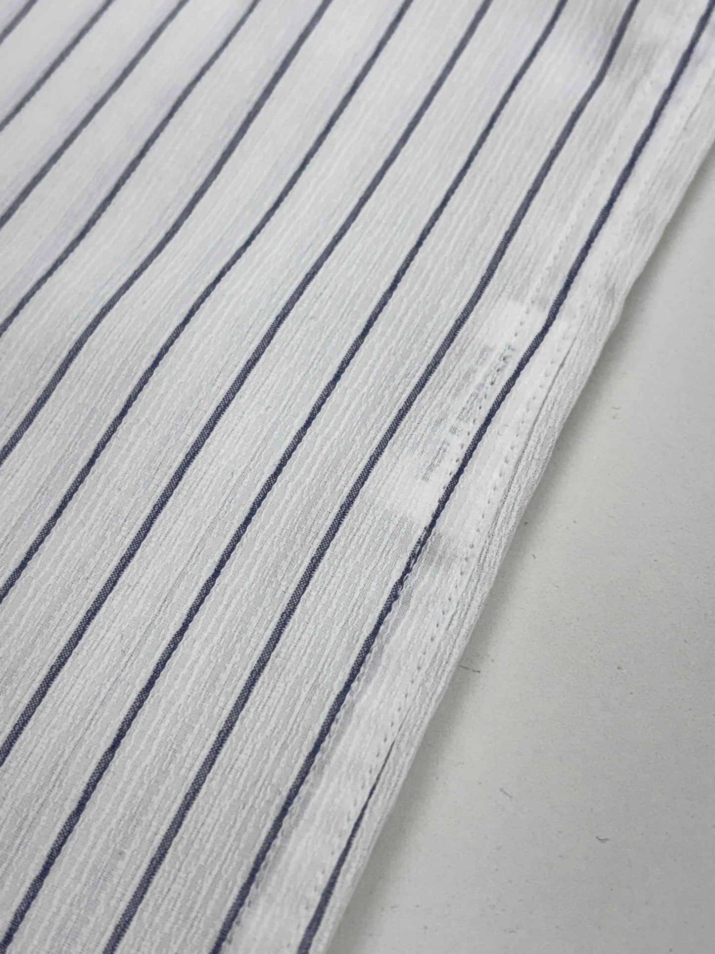 Classic White Blue Striped Shirt