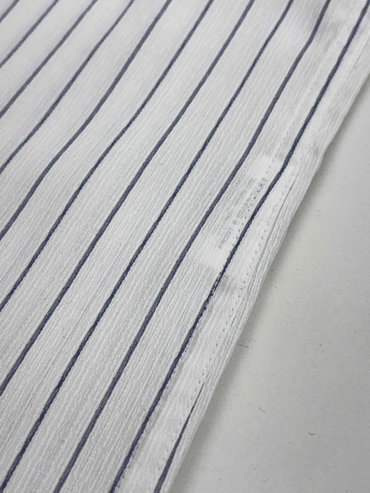 Classic White Blue Striped Shirt