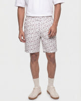 Maroon Print Bermuda