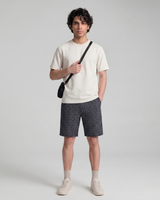 Black Print Bermuda