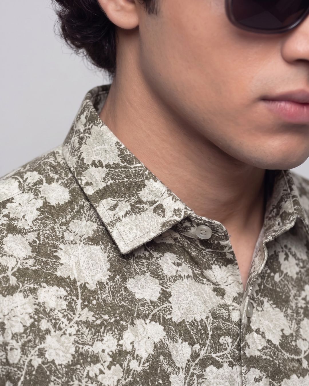 Brown Digital Print Shirt