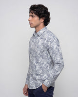 Blue Printed Shirt