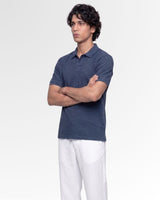 New Blue Cotton Polo