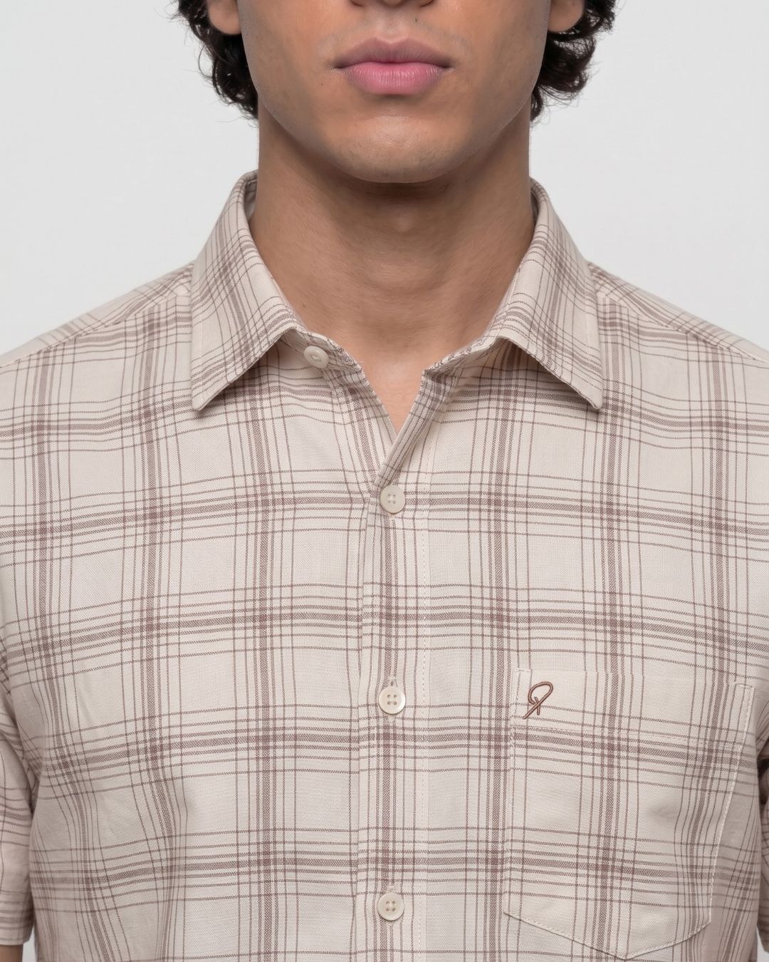 Beige Striped Shirt