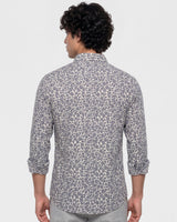 White Printed Pattern Shirt