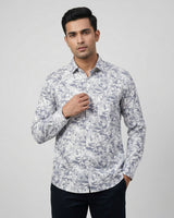 Grey Printed Shirt for Men