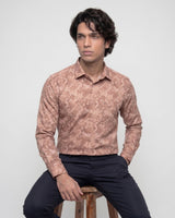 Digital Red Print Shirt