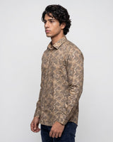 Digital Brown Print Shirt