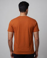 Rust Color Block T-Shirt