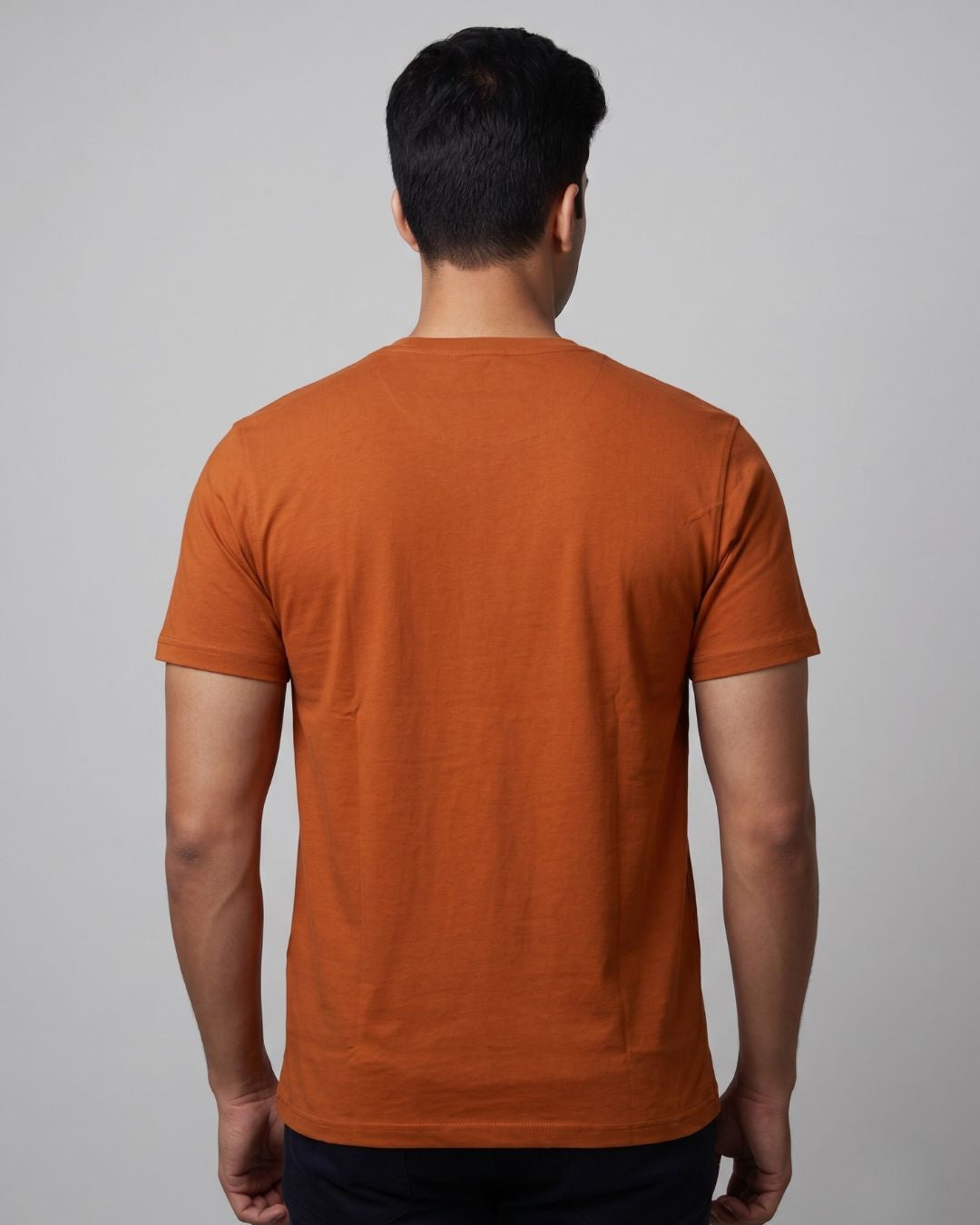 Rust Color Block T-Shirt