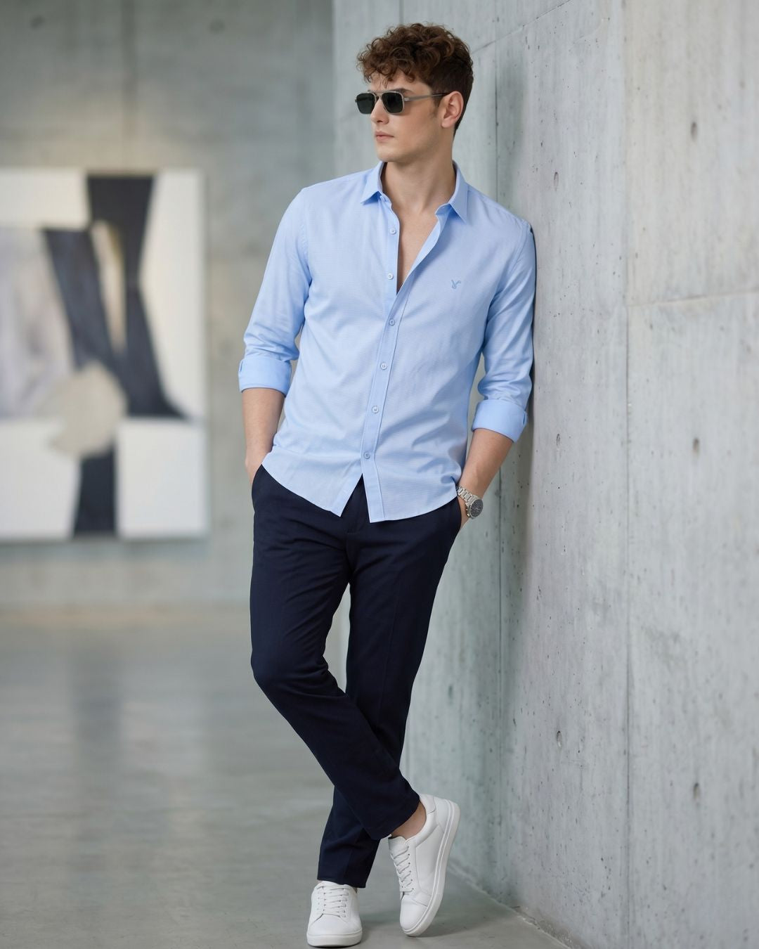 Men's Sky Blue Shirt