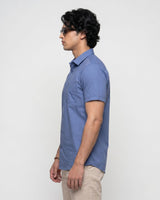 Blue Subtle Print Shirt