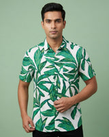 Green Tropical Leaf Shirt