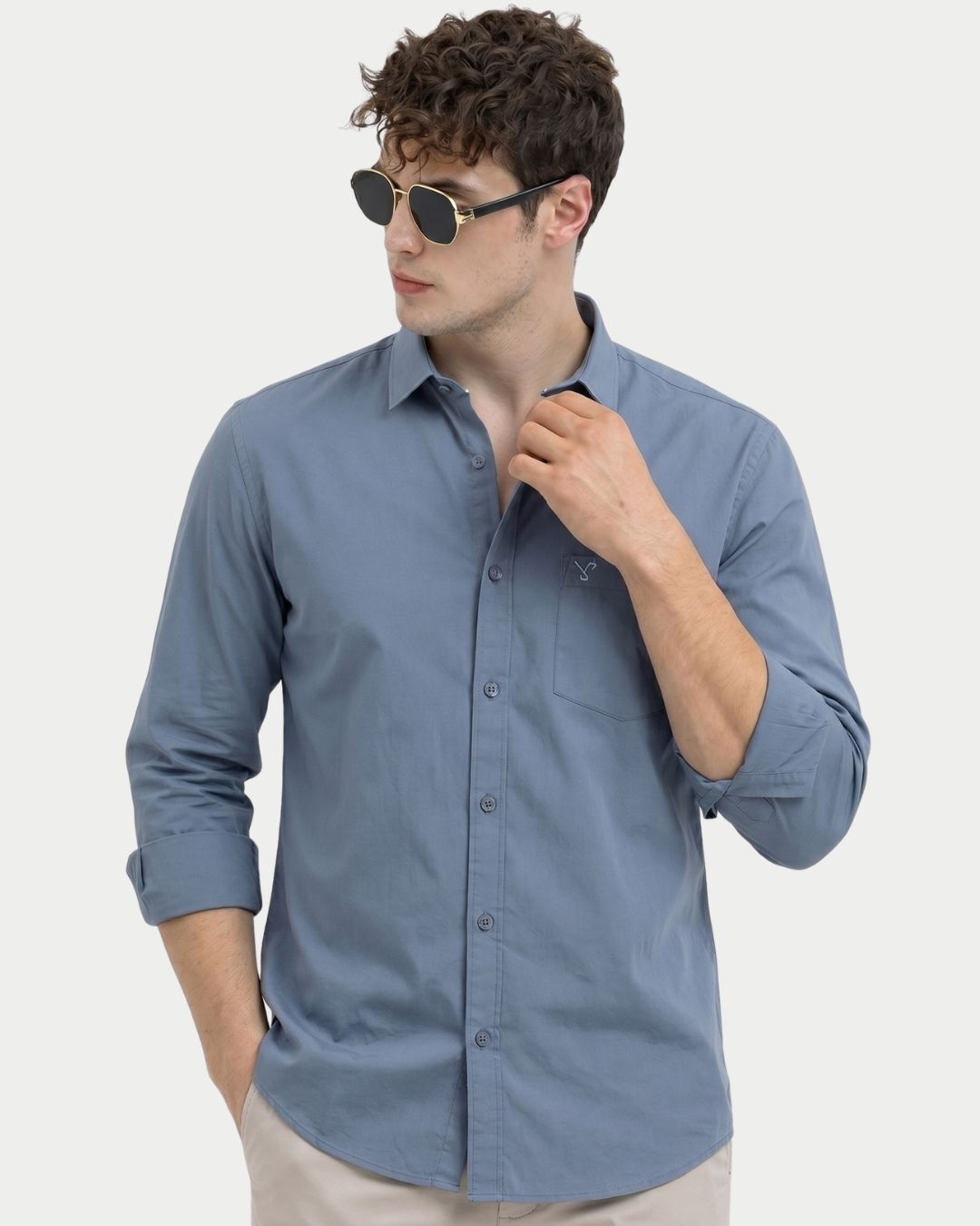 Men's Slate Blue Shirt