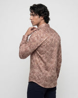 Digital Red Print Shirt