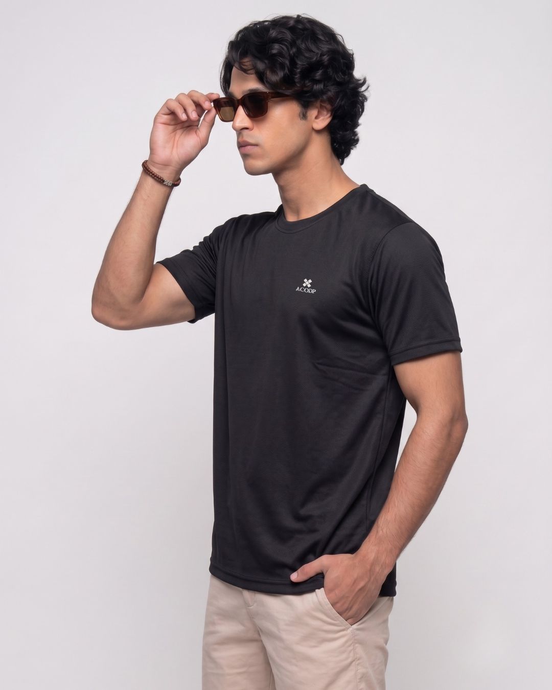 Men’s Black Crew Neck T-Shirt