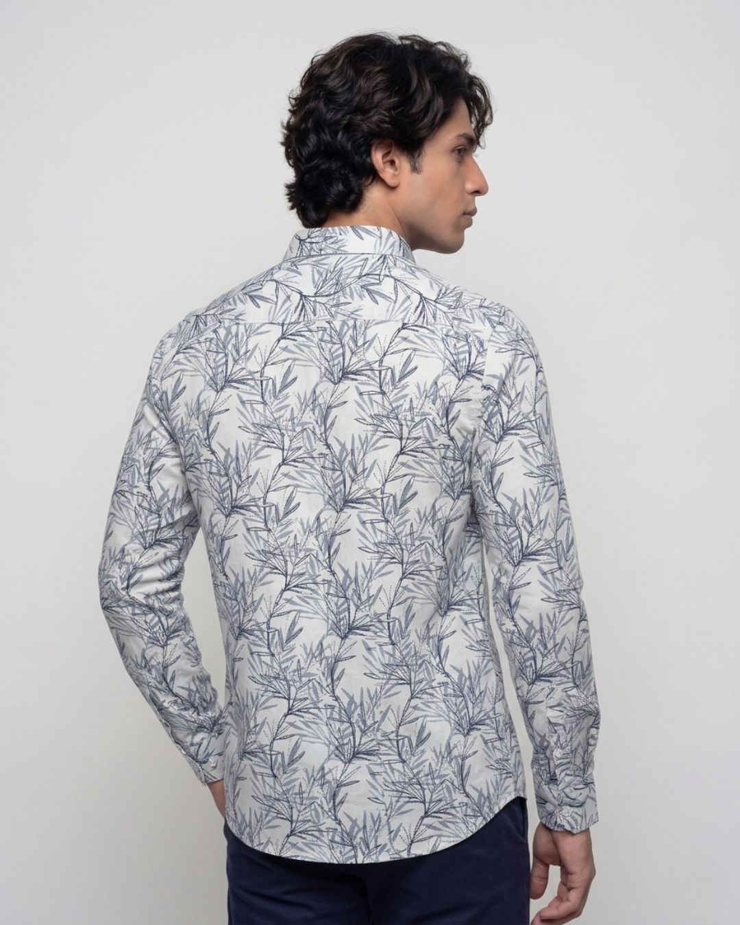 Blue Printed Shirt