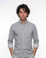 White Printed Pattern Shirt