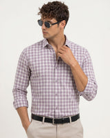 Men's Lilac Grid Shirt