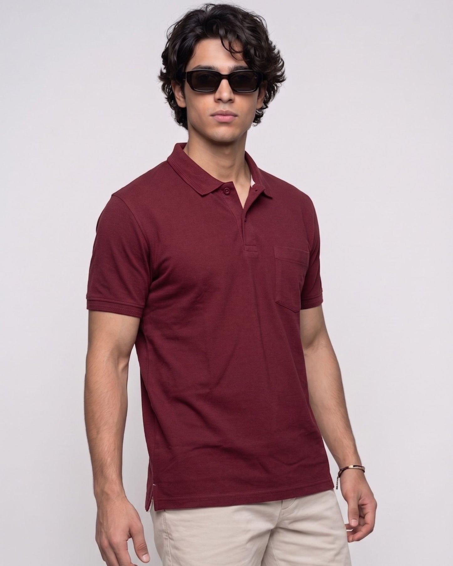 Maroon Polo T-shirt