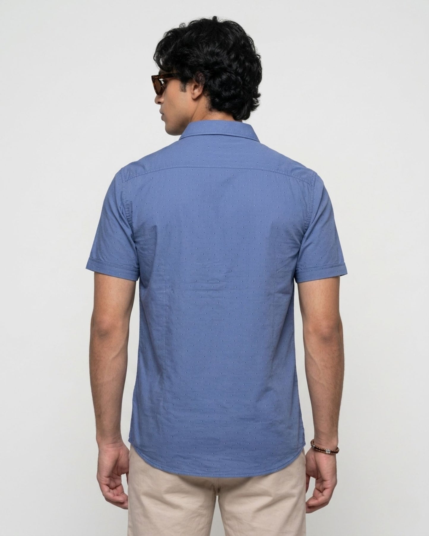 Blue Subtle Print Shirt