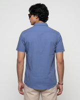 Blue Subtle Print Shirt