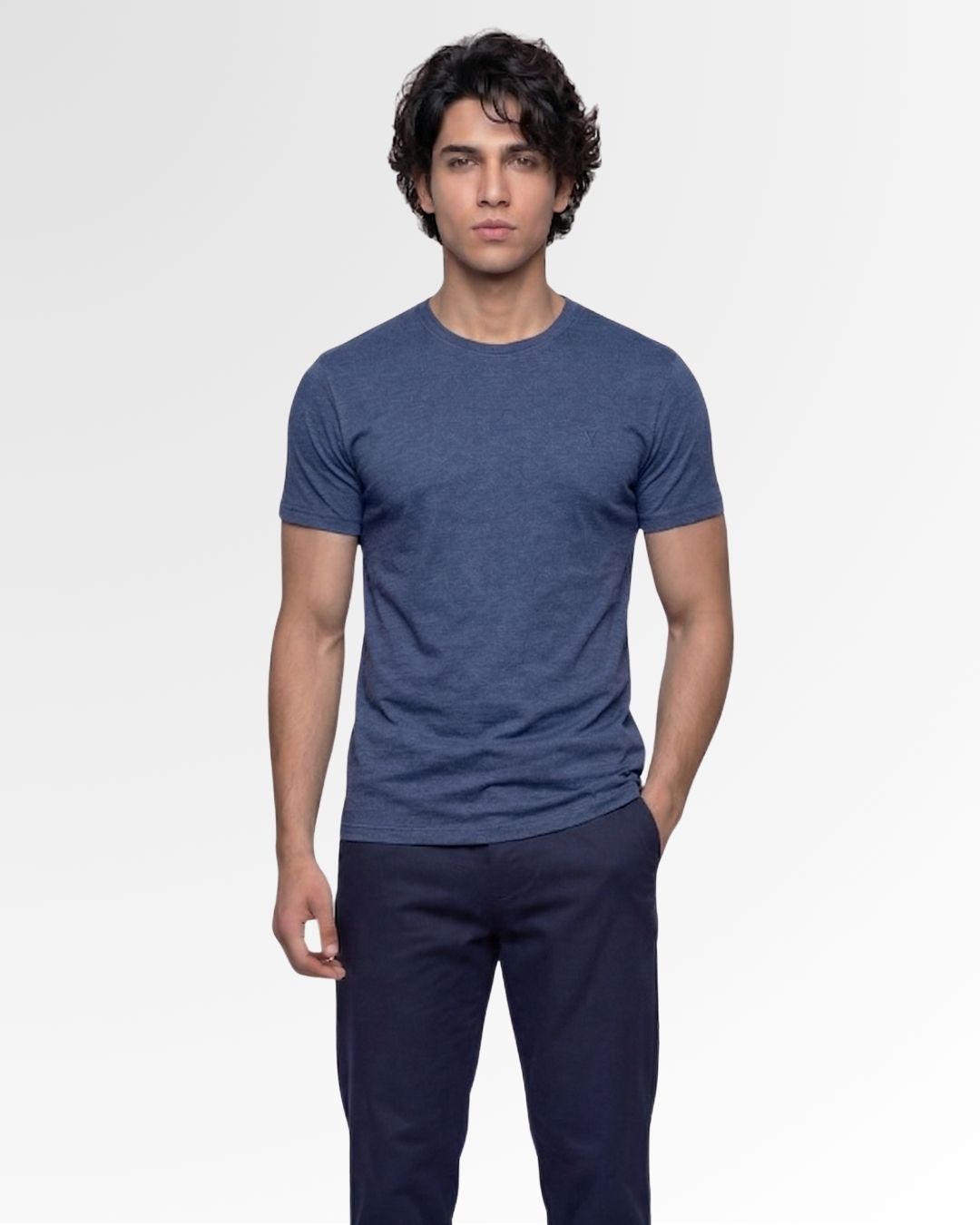 Navy Cotton T-Shirt