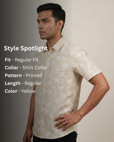 Yellow Printed Shirt