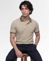 Brown Cotton Polo