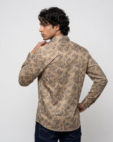 Digital Brown Print Shirt