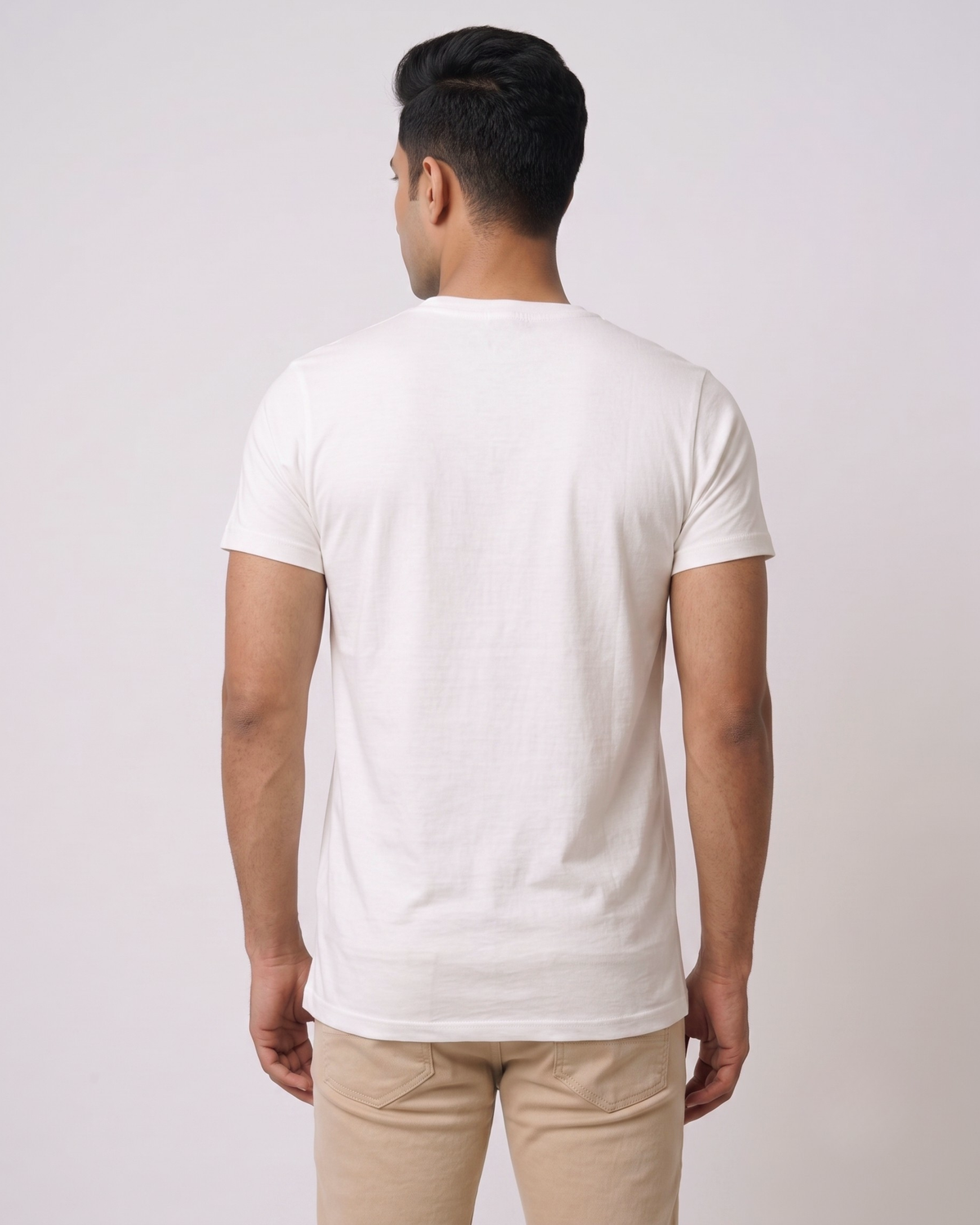 Short Sleeve Casual White T-Shirt