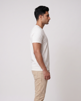 Short Sleeve Casual White T-Shirt