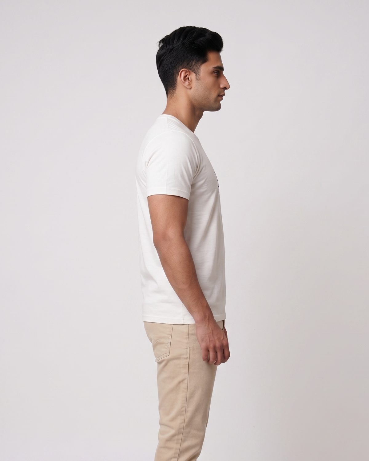 Short Sleeve Casual White T-Shirt