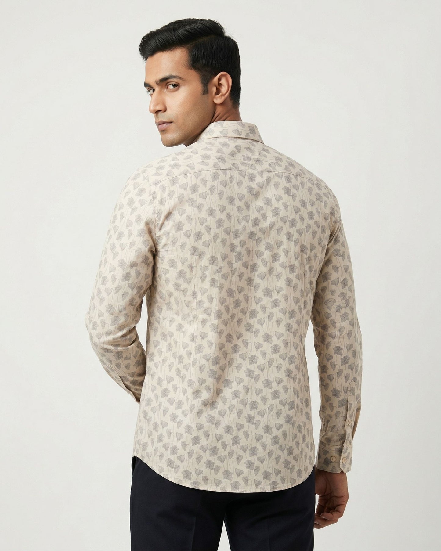 Off White Fawn Print Shirt