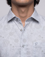 Sky Blue Floal Shirt