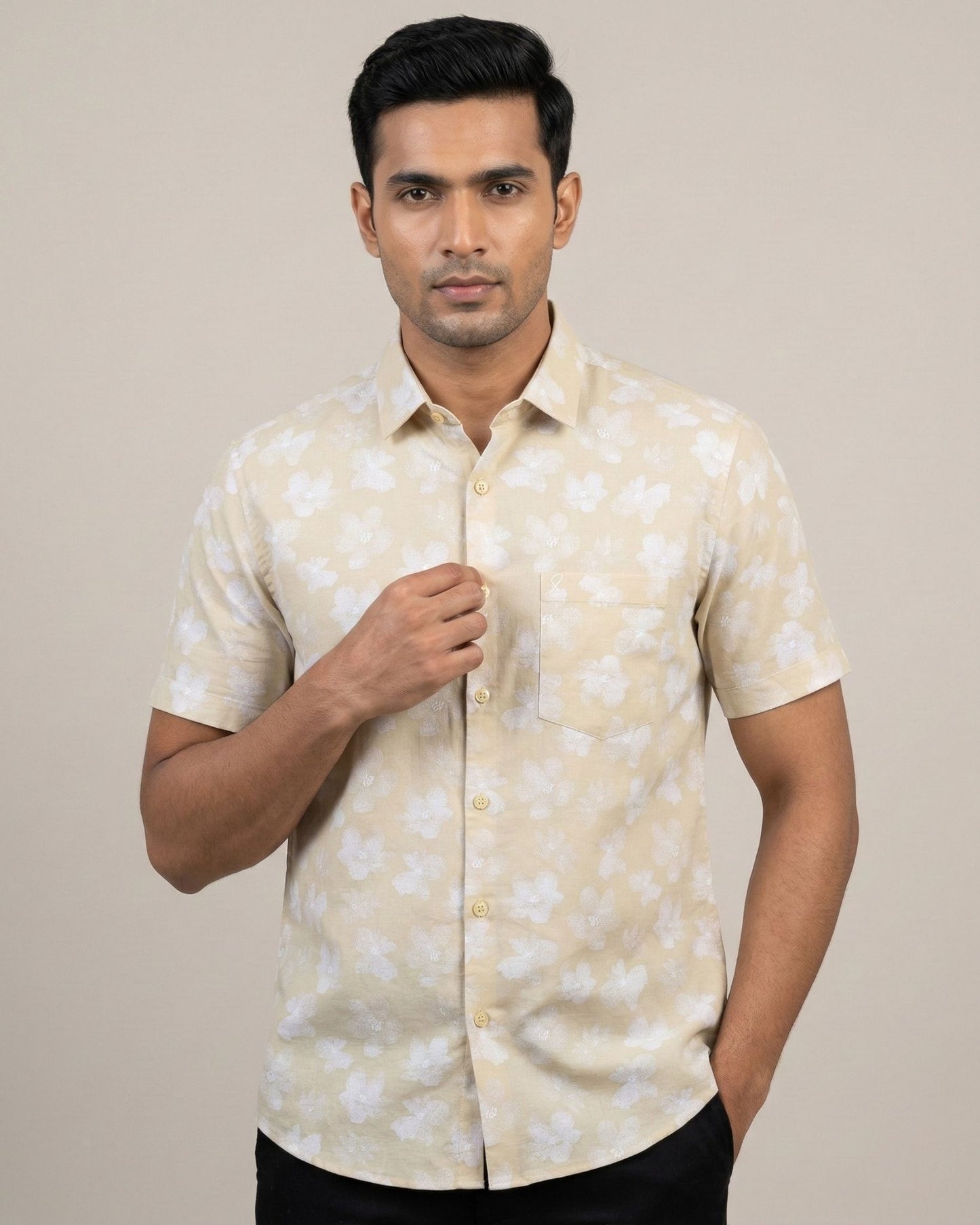 Yellow Printed Shirt