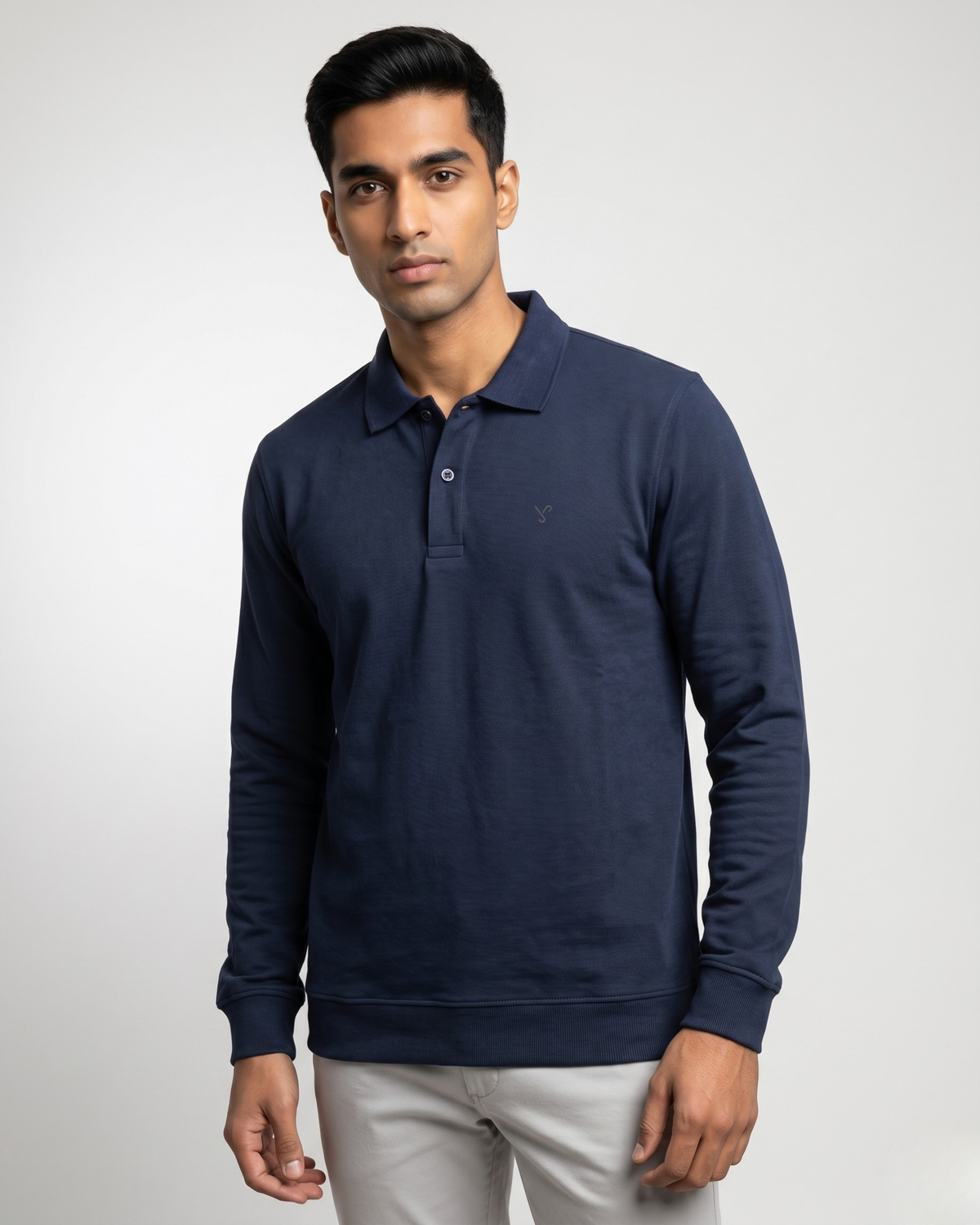 Men’s Navy Blue Full Sleeve T-Shirt