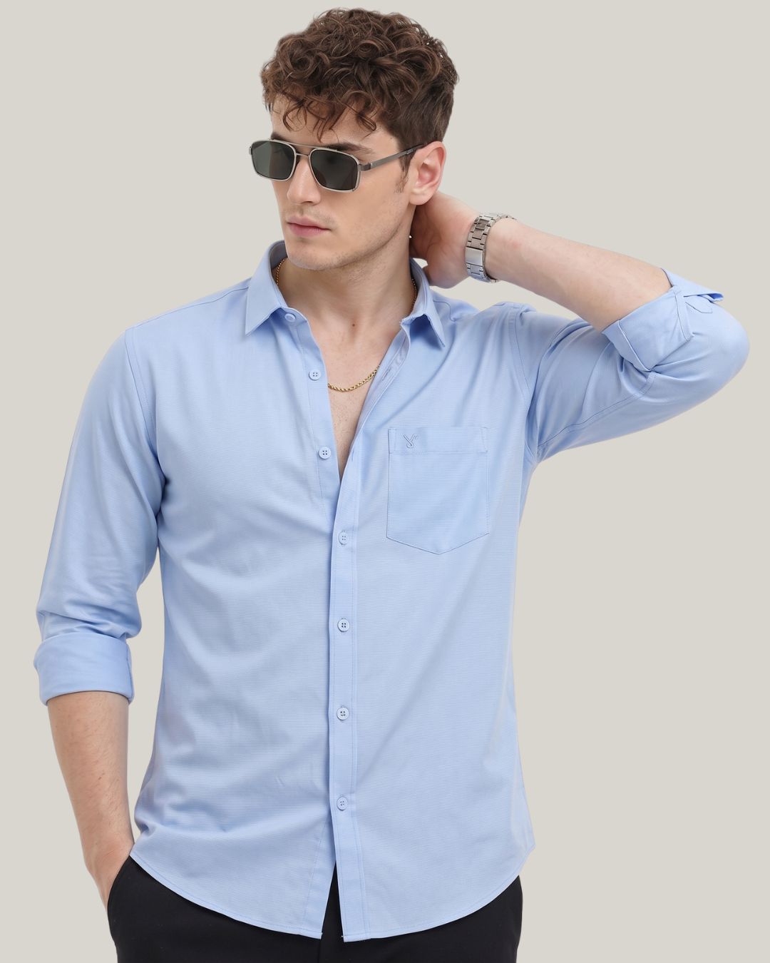 Men's Sky Blue Shirt