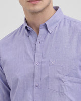 Men's Blue Melange Shirt