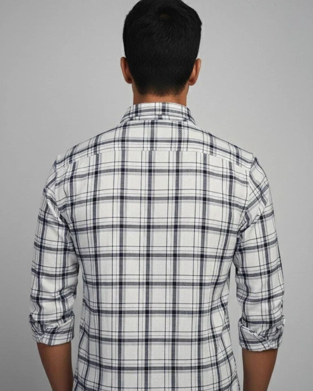 Off-White Checked Shirt for Men