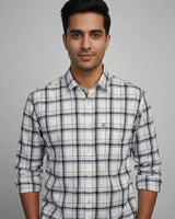 Off-White Checked Shirt for Men