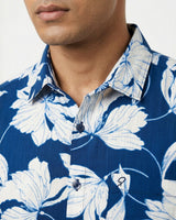 Indigo Blue Floral Shirt