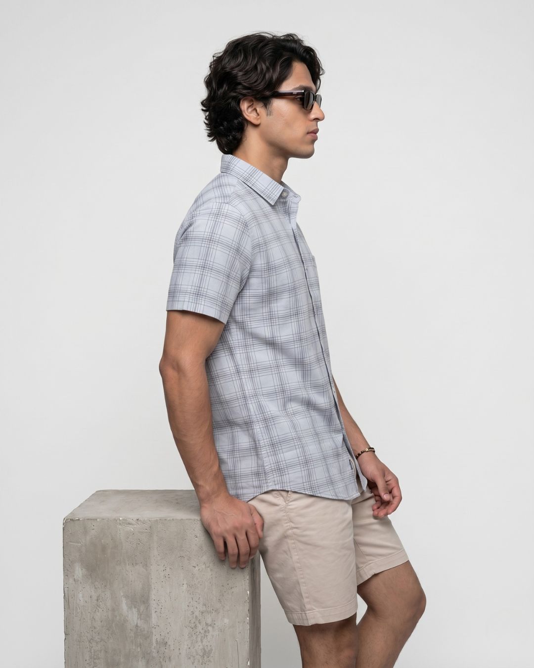 Sky Blue Striped Shirt