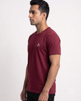 Men’s Maroon Crew Neck T-Shirt
