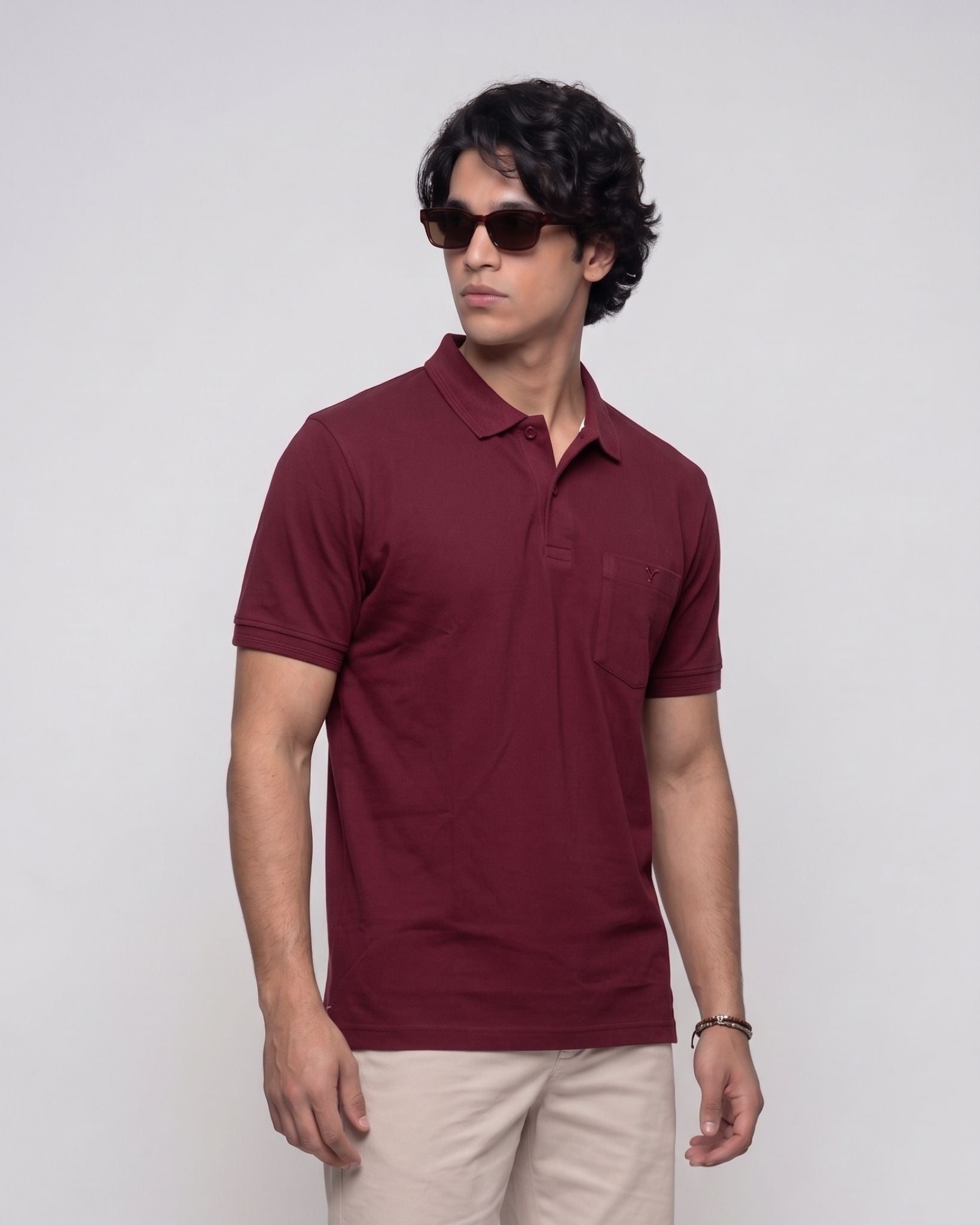 Maroon Polo T-shirt