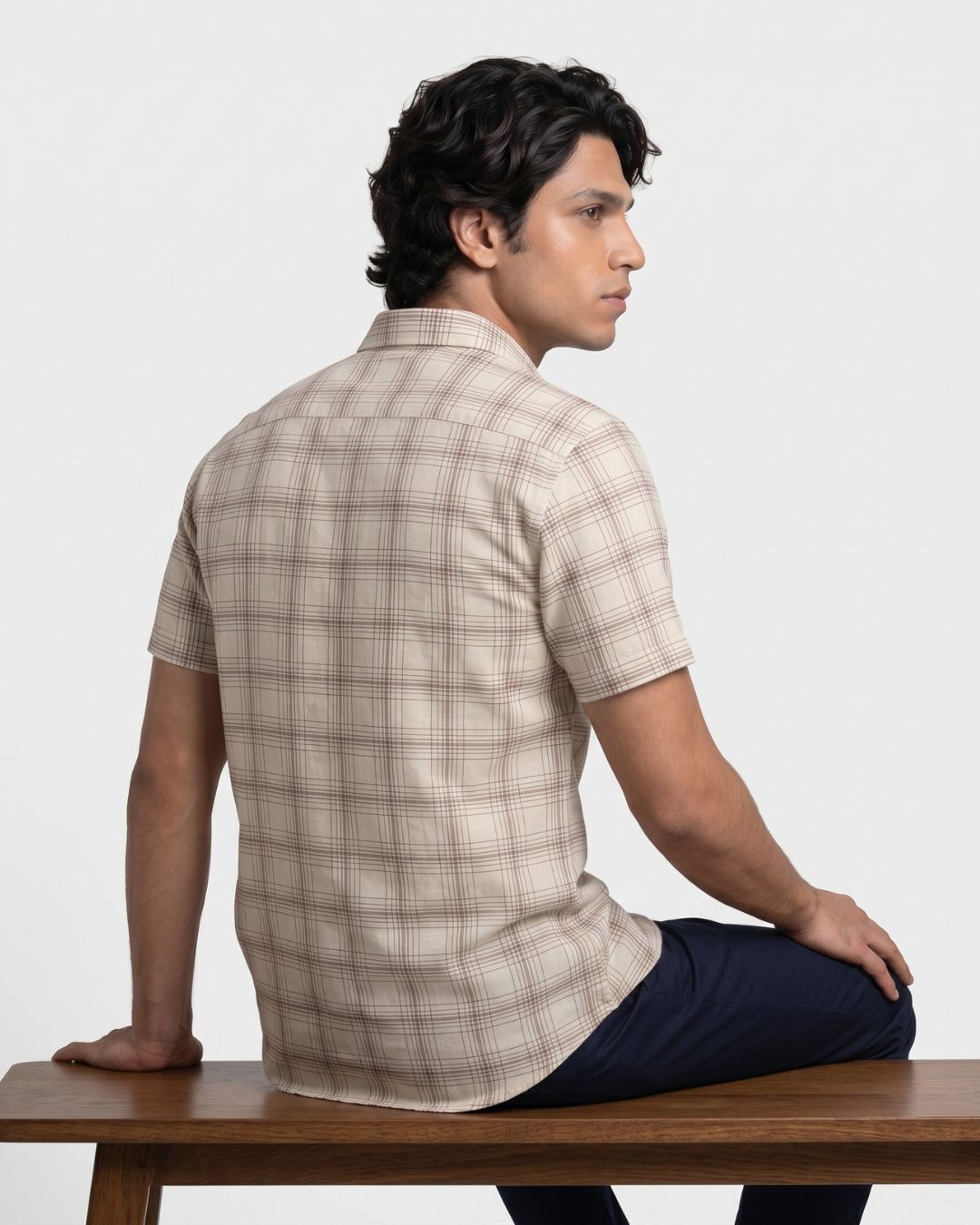 Beige Striped Shirt