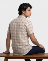 Beige Striped Shirt
